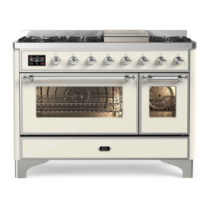 ILVE 48 Inch Majestic II Freestanding Double Oven Range UM12FDNS3
