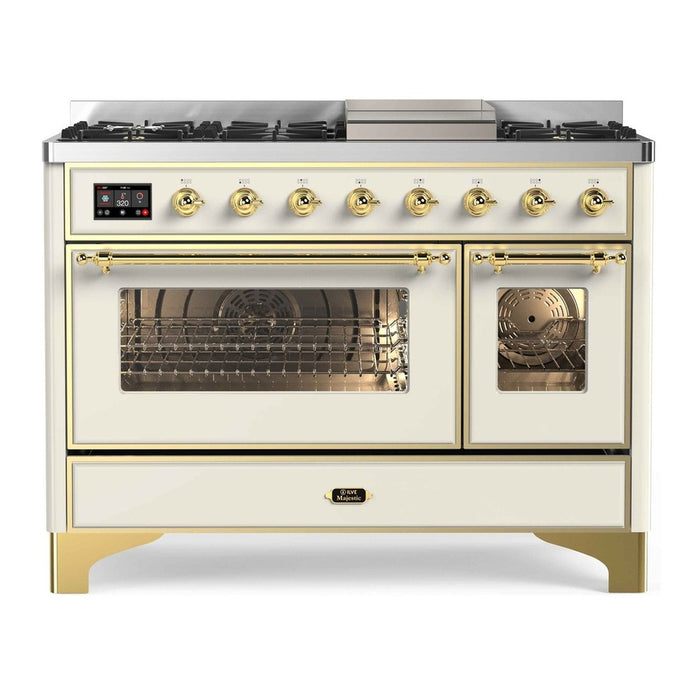 ILVE 48 Inch Majestic II Freestanding Double Oven Range UM12FDNS3