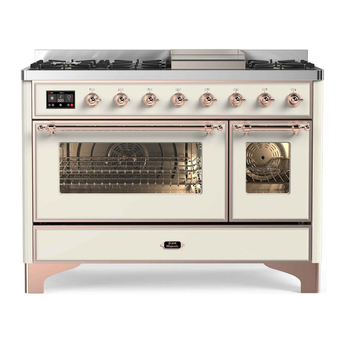 ILVE 48 Inch Majestic II Freestanding Double Oven Range UM12FDNS3