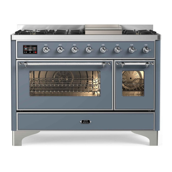 ILVE 48 Inch Majestic II Freestanding Double Oven Range UM12FDNS3