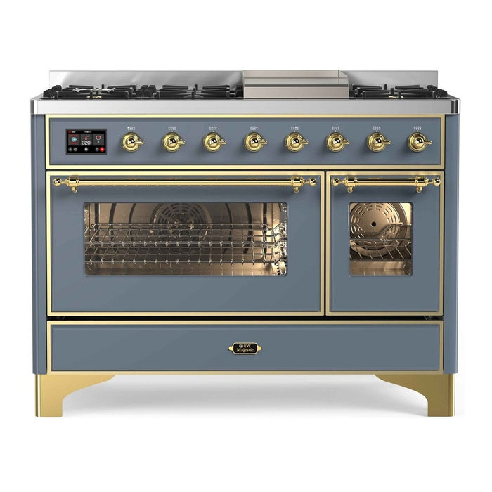 ILVE 48 Inch Majestic II Freestanding Double Oven Range UM12FDNS3