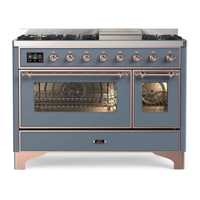 ILVE 48 Inch Majestic II Freestanding Double Oven Range UM12FDNS3
