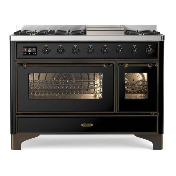 ILVE 48 Inch Majestic II Freestanding Double Oven Range UM12FDNS3