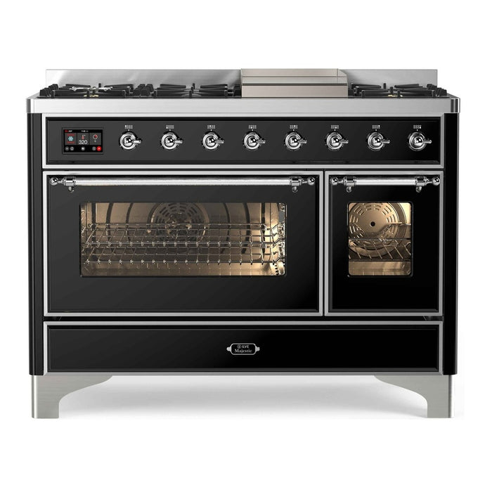 ILVE 48 Inch Majestic II Freestanding Double Oven Range UM12FDNS3