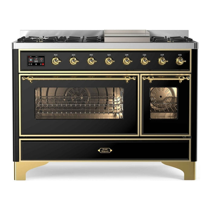 ILVE 48 Inch Majestic II Freestanding Double Oven Range UM12FDNS3