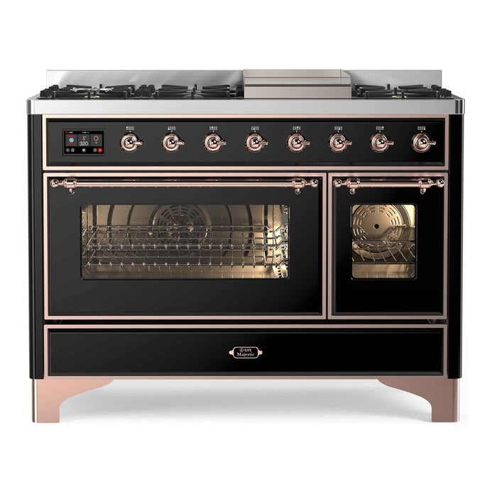 ILVE 48 Inch Majestic II Freestanding Double Oven Range UM12FDNS3