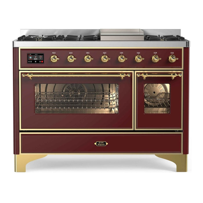 ILVE 48 Inch Majestic II Freestanding Double Oven Range UM12FDNS3