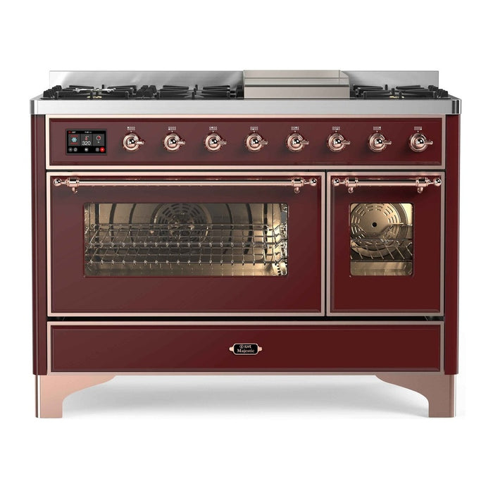 ILVE 48 Inch Majestic II Freestanding Double Oven Range UM12FDNS3