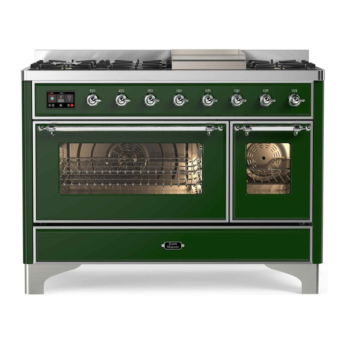 ILVE 48 Inch Majestic II Freestanding Double Oven Range UM12FDNS3