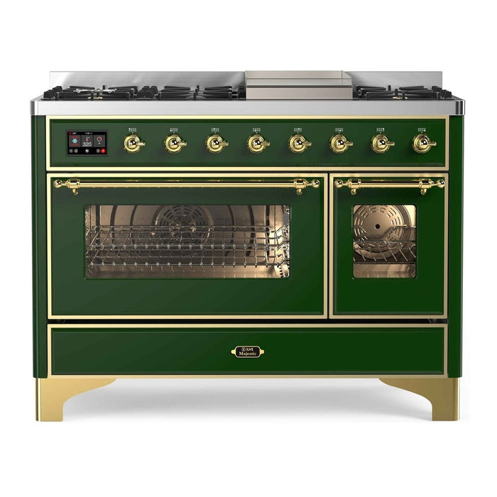ILVE 48 Inch Majestic II Freestanding Double Oven Range UM12FDNS3