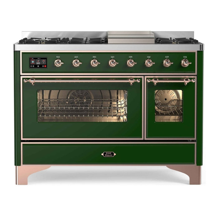 ILVE 48 Inch Majestic II Freestanding Double Oven Range UM12FDNS3