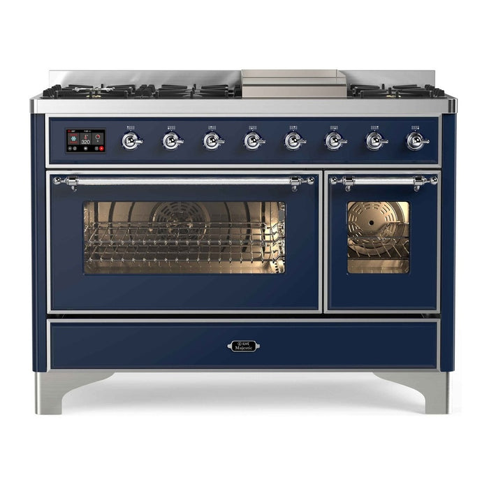 ILVE 48 Inch Majestic II Freestanding Double Oven Range UM12FDNS3