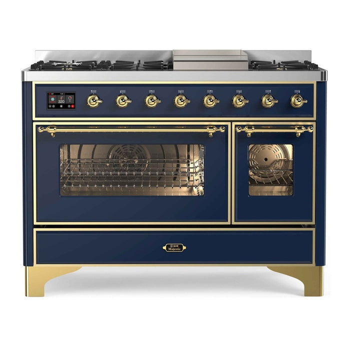 ILVE 48 Inch Majestic II Freestanding Double Oven Range UM12FDNS3