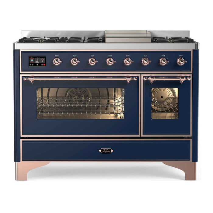 ILVE 48 Inch Majestic II Freestanding Double Oven Range UM12FDNS3