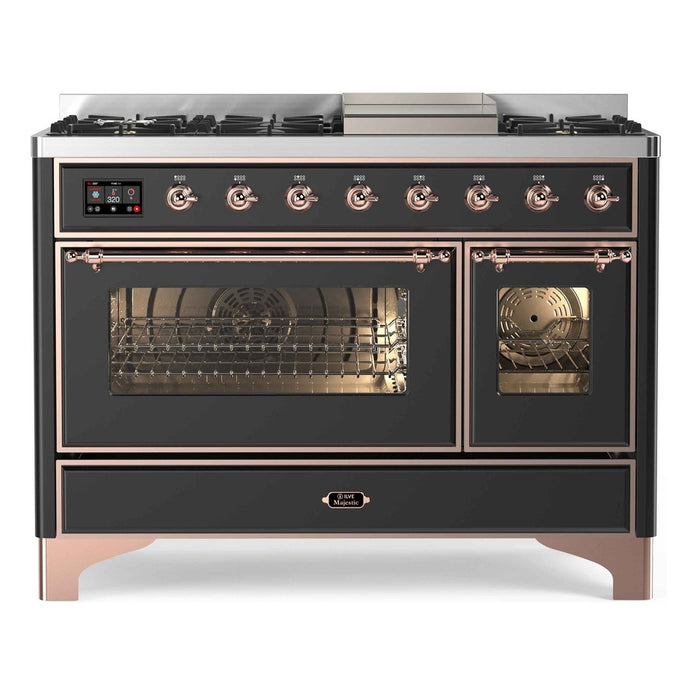 ILVE 48 Inch Majestic II Freestanding Double Oven Range UM12FDNS3