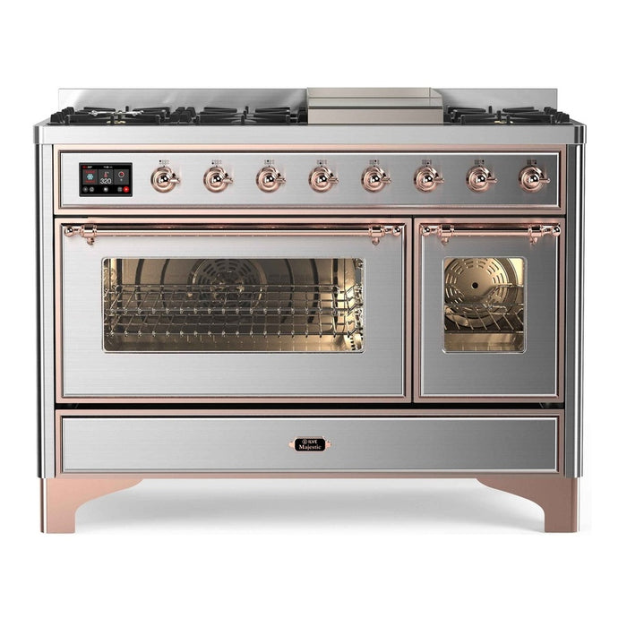 ILVE 48 Inch Majestic II Freestanding Double Oven Range UM12FDNS3