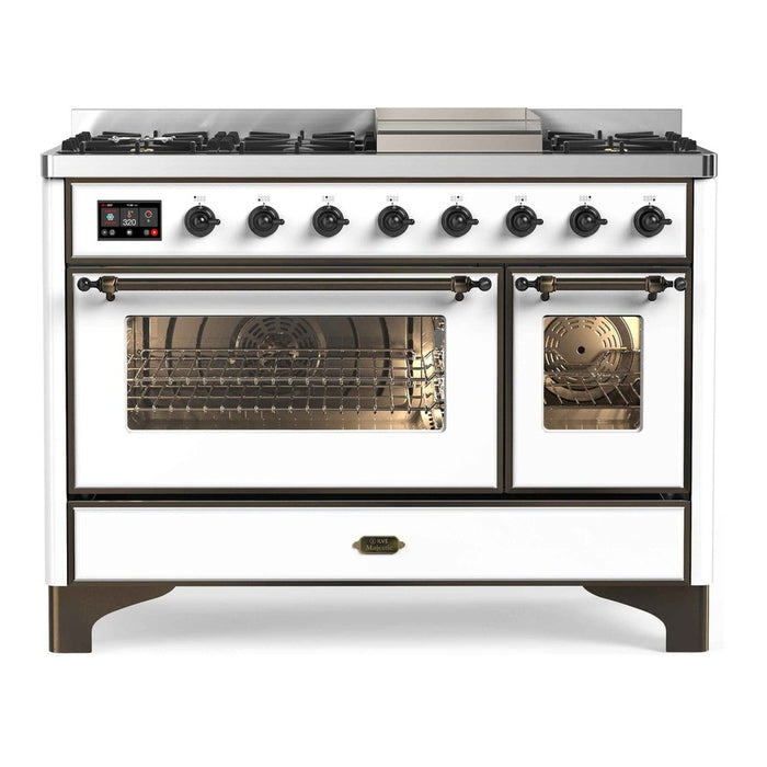 ILVE 48 Inch Majestic II Freestanding Double Oven Range UM12FDNS3
