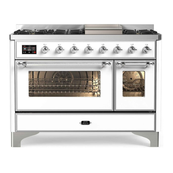 ILVE 48 Inch Majestic II Freestanding Double Oven Range UM12FDNS3
