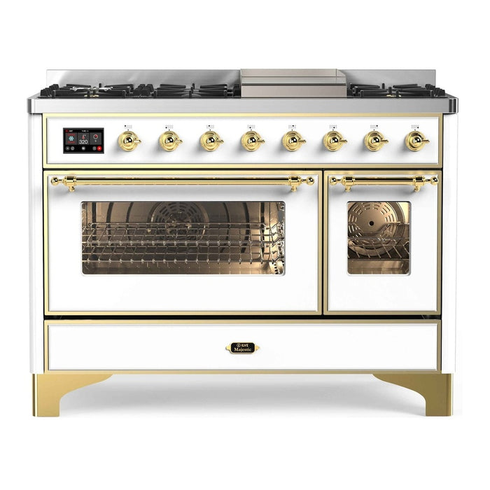 ILVE 48 Inch Majestic II Freestanding Double Oven Range UM12FDNS3