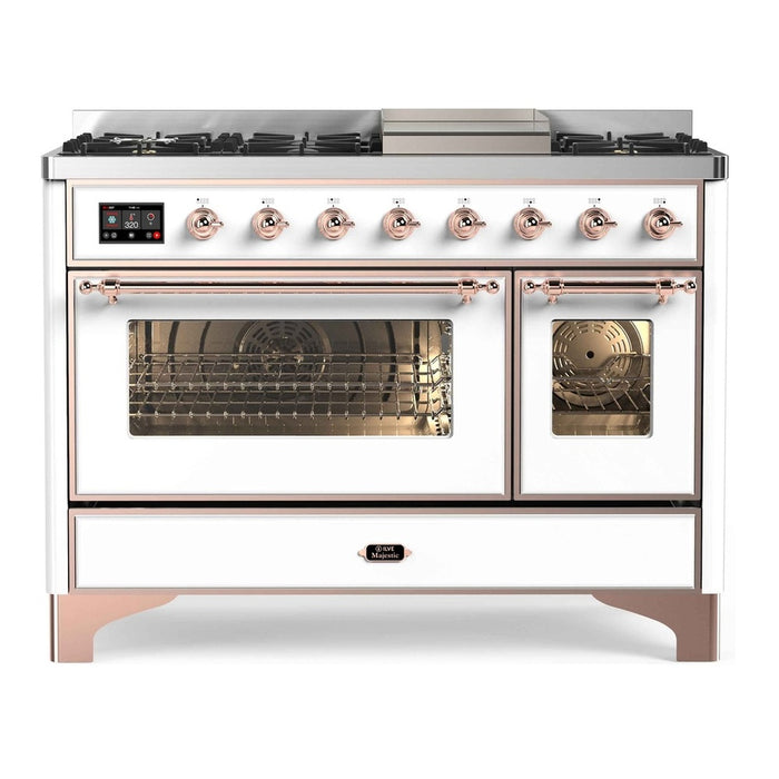 ILVE 48 Inch Majestic II Freestanding Double Oven Range UM12FDNS3