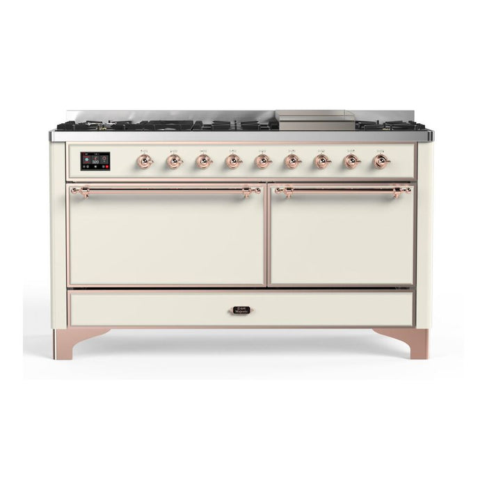 ILVE Majestic II Series 60 Inch Dual Fuel Freestanding Range Gas/Propane (UM15FDQNS3)
