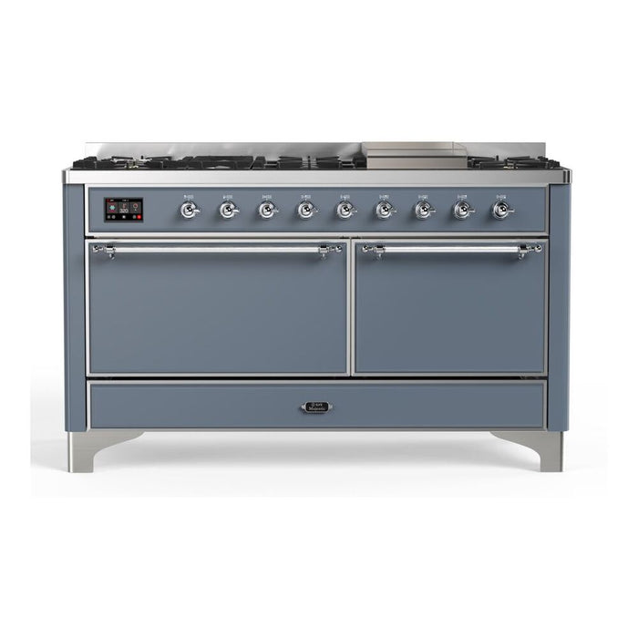 ILVE Majestic II Series 60 Inch Dual Fuel Freestanding Range Gas/Propane (UM15FDQNS3)