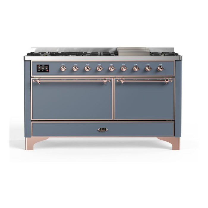 ILVE Majestic II Series 60 Inch Dual Fuel Freestanding Range Gas/Propane (UM15FDQNS3)