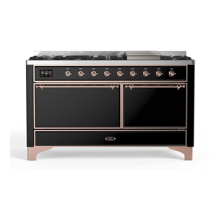 ILVE Majestic II Series 60 Inch Dual Fuel Freestanding Range Gas/Propane (UM15FDQNS3)