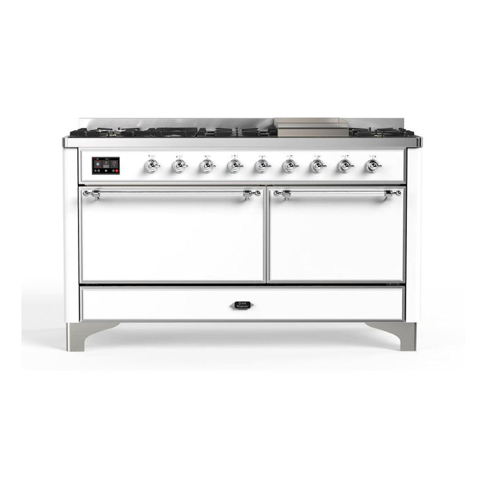 ILVE Majestic II Series 60 Inch Dual Fuel Freestanding Range Gas/Propane (UM15FDQNS3)