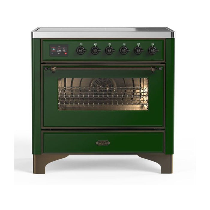 ILVE 36" Majestic II Series Electric Induction and Electric Oven Range with 5 Elements (UMI09NS3)