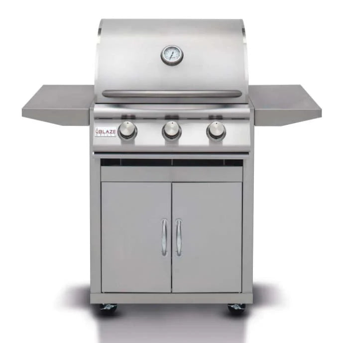 Blaze Prelude LBM 25-Inch 3-Burner Freestanding Gas Grill (BLZ-3LBM-LP/NG + CART)