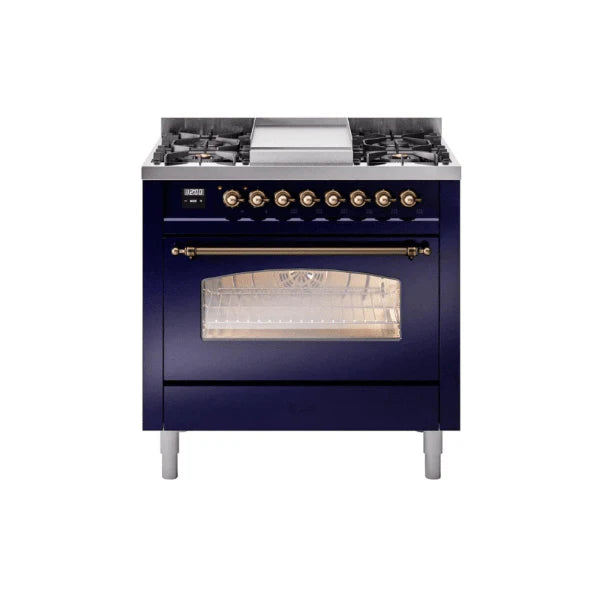 ILVE 36" Nostalgie II Series Freestanding Single Oven Dual Fuel Range