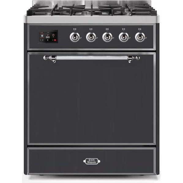 ILVE - Majestic II Series - 30 Inch Dual Fuel Freestanding Range Gas/Propane (UM30DQNE3)