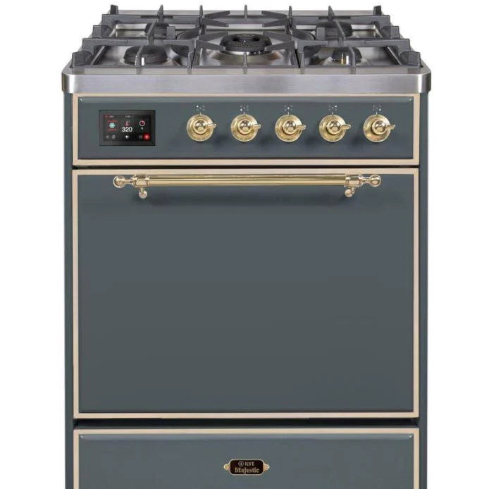 ILVE - Majestic II Series - 30 Inch Dual Fuel Freestanding Range Gas/Propane (UM30DQNE3)