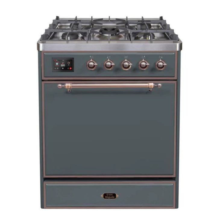 ILVE - Majestic II Series - 30 Inch Dual Fuel Freestanding Range Gas/Propane (UM30DQNE3)