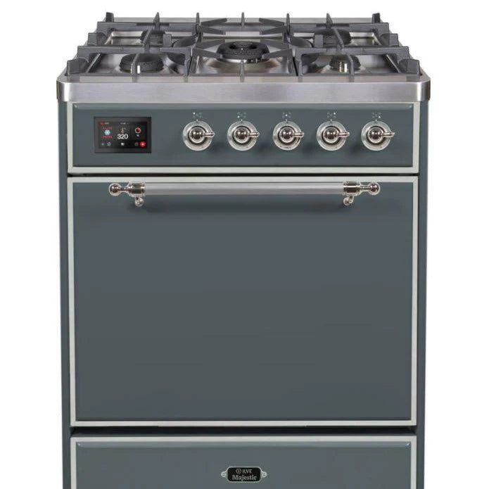 ILVE - Majestic II Series - 30 Inch Dual Fuel Freestanding Range Gas/Propane (UM30DQNE3)