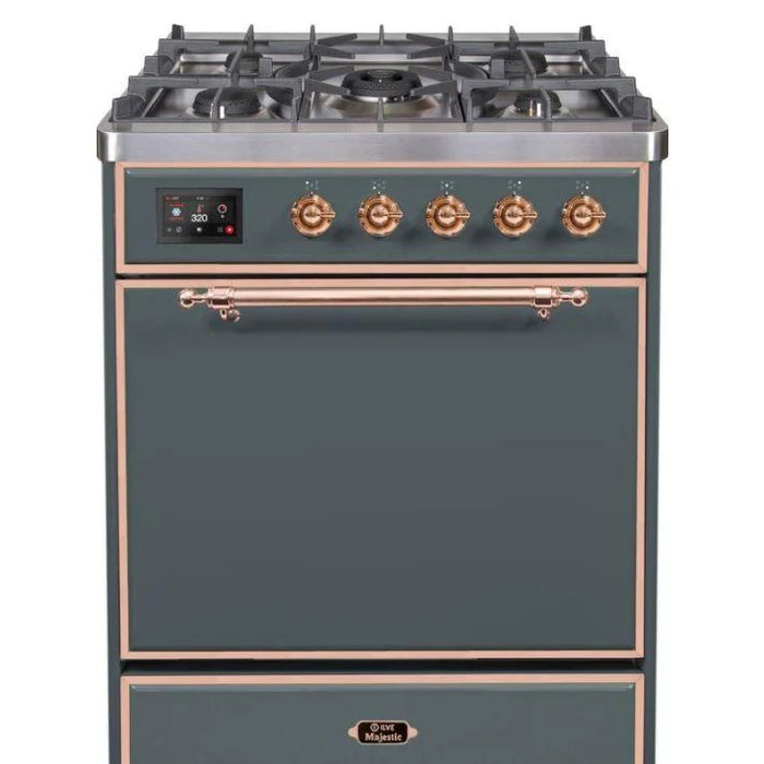 ILVE - Majestic II Series - 30 Inch Dual Fuel Freestanding Range Gas/Propane (UM30DQNE3)