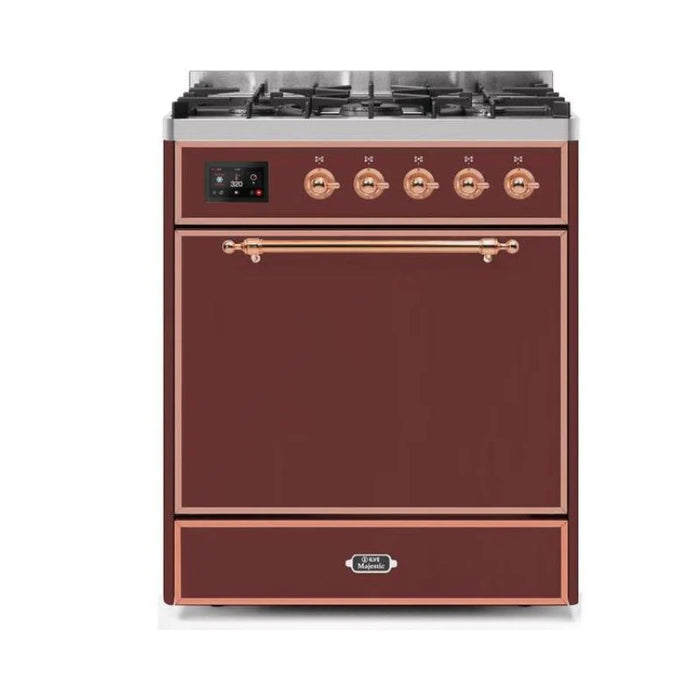 ILVE - Majestic II Series - 30 Inch Dual Fuel Freestanding Range Gas/Propane (UM30DQNE3)