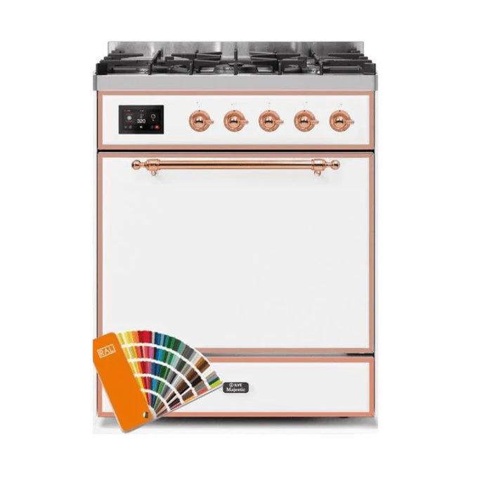 ILVE - Majestic II Series - 30 Inch Dual Fuel Freestanding Range Gas/Propane (UM30DQNE3)
