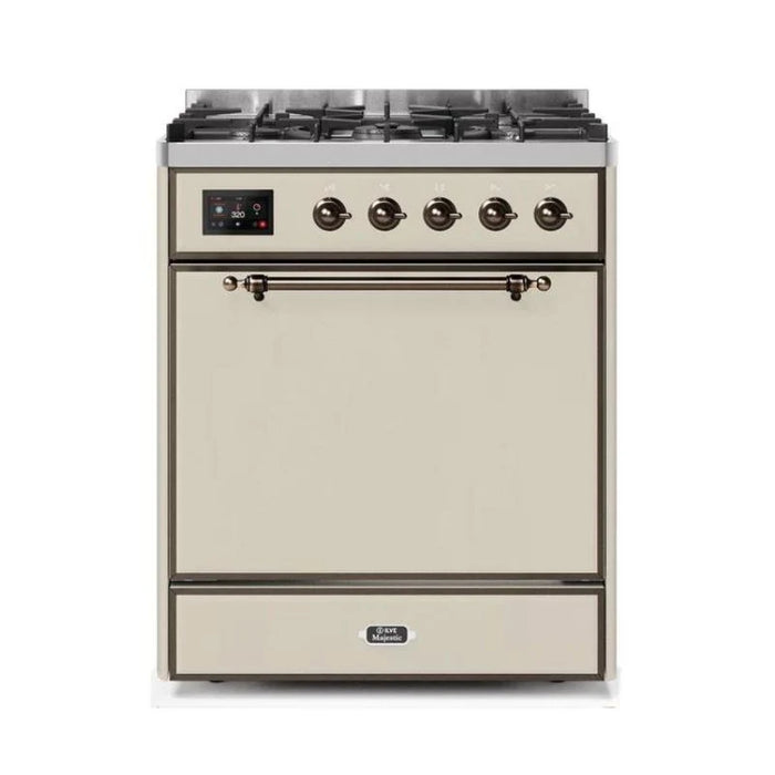 ILVE - Majestic II Series - 30 Inch Dual Fuel Freestanding Range Gas/Propane (UM30DQNE3)