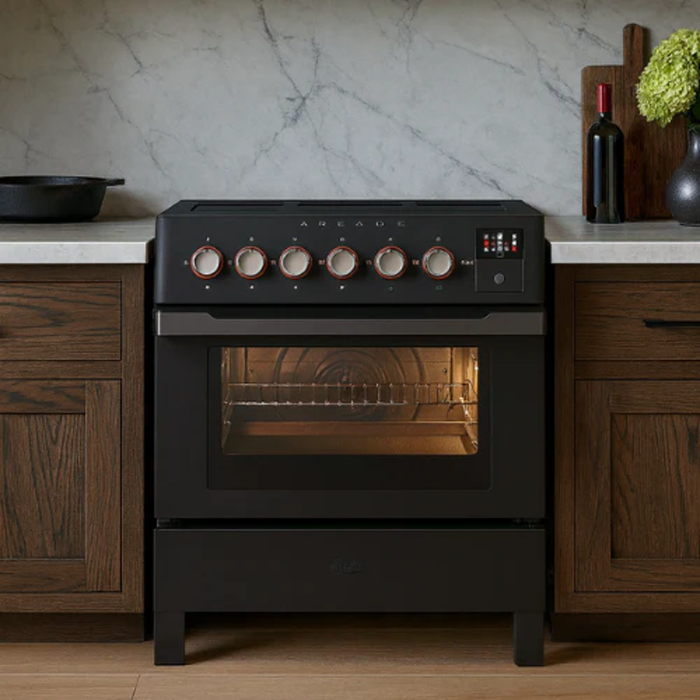 ILVE 36"Panoramagic Series Freestanding Electric Double Oven Range with 5 Elements, Triple Glass Cool Door, Convection Oven, TFT - UPMI09S3