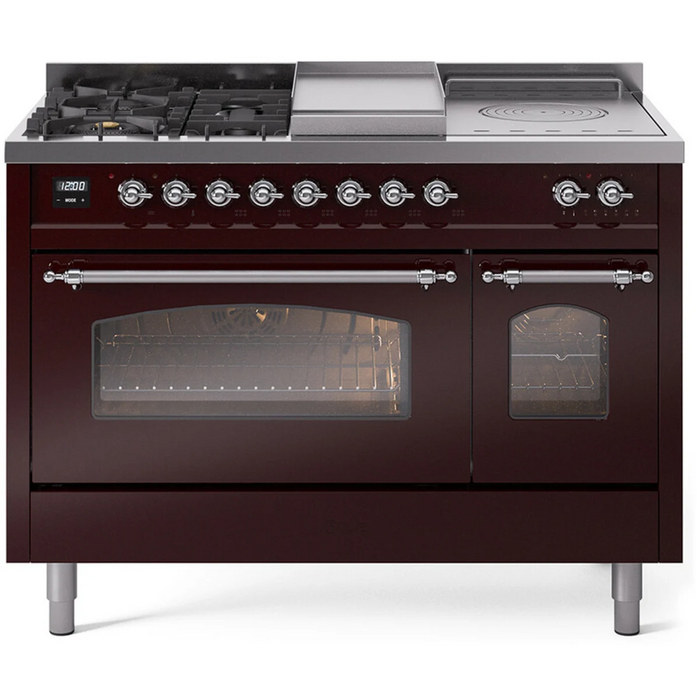 ILVE 60" Nostalgie II Double Oven Dual Fuel Range