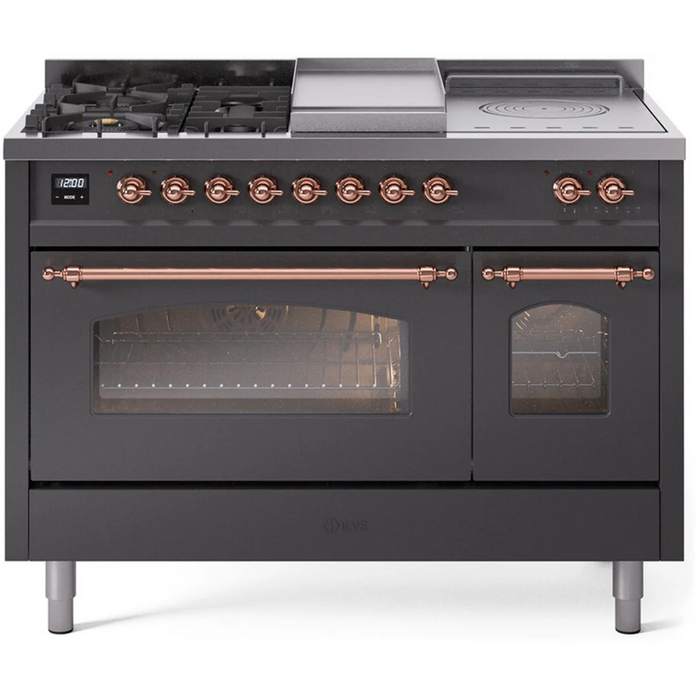 ILVE 60" Nostalgie II Double Oven Dual Fuel Range