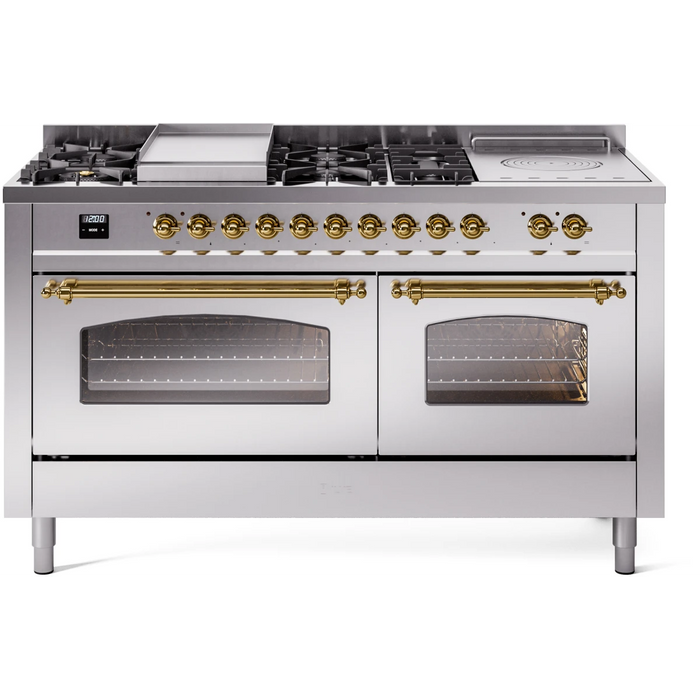 ILVE 60" Nostalgie II Double Oven Dual Fuel Range