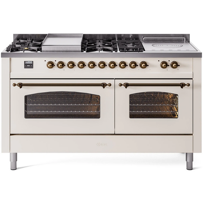 ILVE 60" Nostalgie II Double Oven Dual Fuel Range