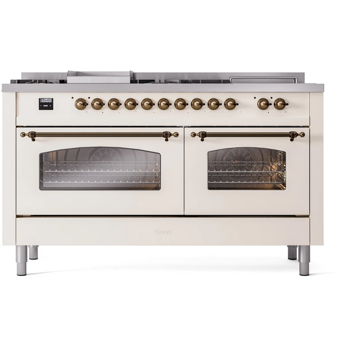 ILVE 60" Nostalgie II Double Oven Dual Fuel Range