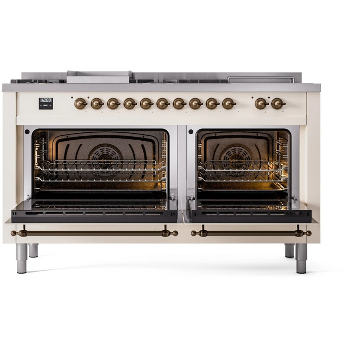 ILVE 60" Nostalgie II Double Oven Dual Fuel Range