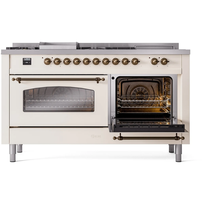 ILVE 60" Nostalgie II Double Oven Dual Fuel Range