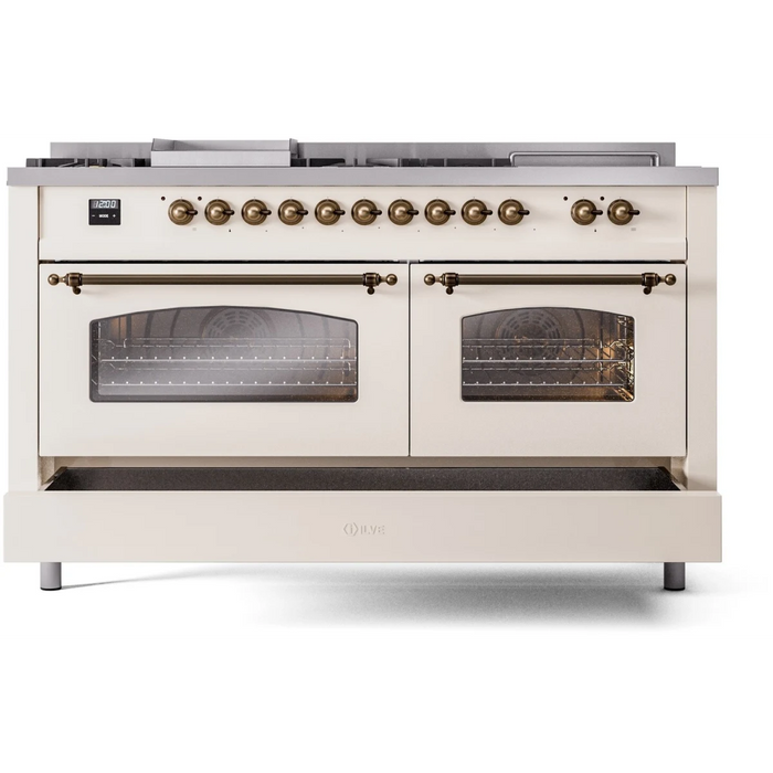 ILVE 60" Nostalgie II Double Oven Dual Fuel Range