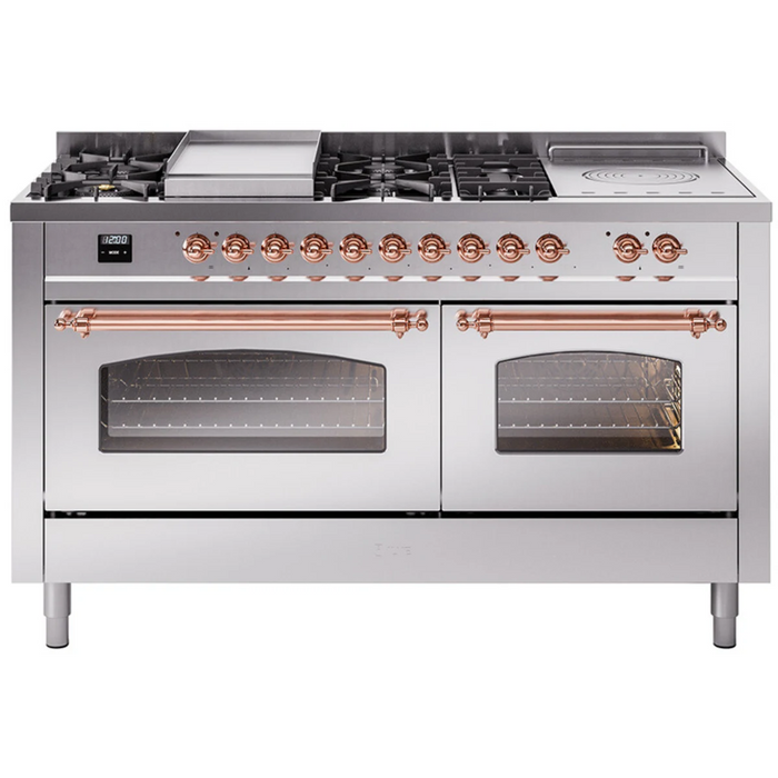 ILVE 60" Nostalgie II Double Oven Dual Fuel Range